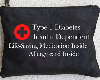 Diabetes Alert Accessory Pouch: Insulin Medication Bag