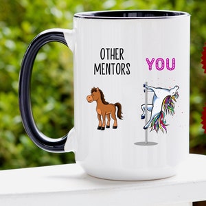 Mentor gift, mentor mug, mentor cup, funny mentor gift, mentor thank you, mentor appreciation, unicorn mentor gift idea, best mentor gift