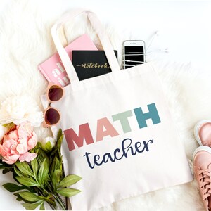 Funny Math Teacher bag, Gift For Math Teacher, Gift For Mathematician, Mathematics Geek, Statistician bag