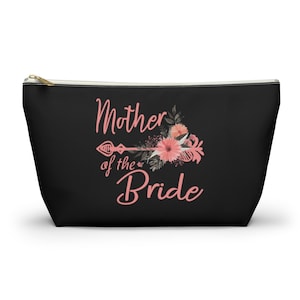 Mother of the Bride Makeup Bag, Mother of the Bride Gift, Bride Gift, Wedding Decor, Makeup Bag, Cosmetic Bag, Mother of the Bride, Mom Gift