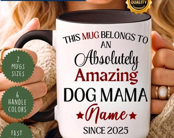 Personalized Dog Mom Mug: Custom Pet Photo Gift