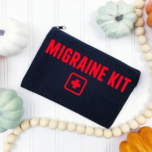 Migraine Relief, Headache Kit, Aromatherapy Bag, Rice Heating Pad, Microwave Heat Pack, Natural Healing, Invisible Illness, Tension Pain Gift, Cooling Eye Mask, Wellness Pouch, Chronic Pain Care, Self Care Package, Period Cramp Relief
