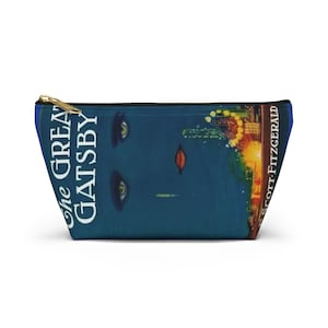 The Great Gatsby F. Scott Fitzgerald original cover printed makeup pouch