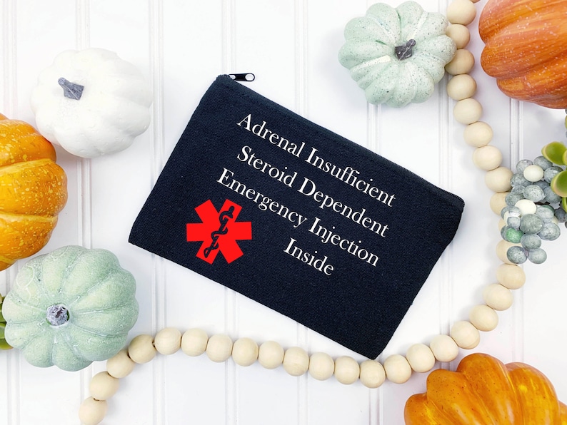 Personalized Emergency Injection Bag , Adrenal Insufficiency & Addison ...