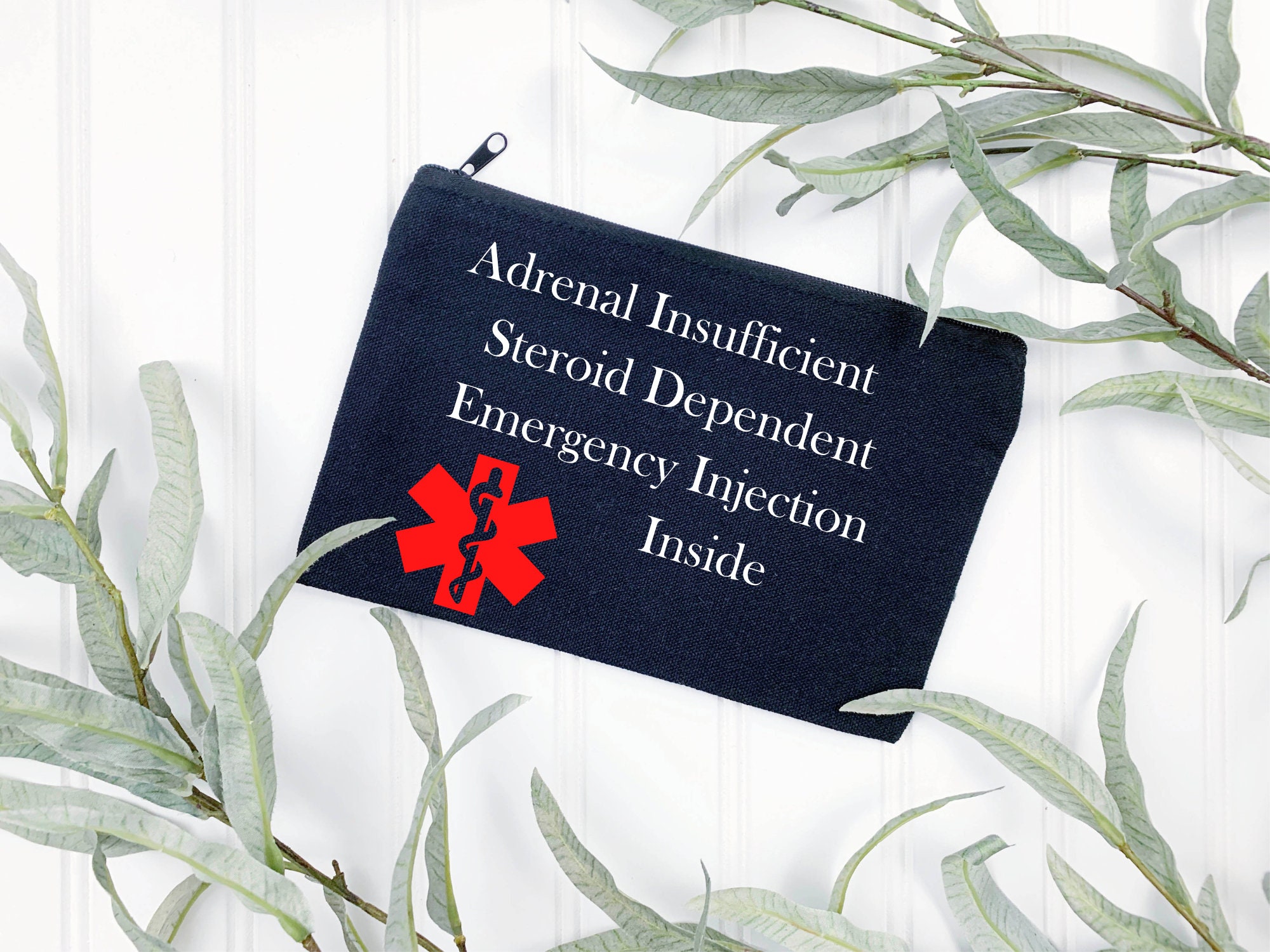 Personalized Emergency Injection Bag: Adrenal Insufficiency Travel Kit ...