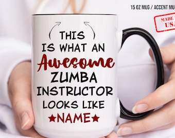 Personalized Zumba Instructor Mug, Fitness Gift (11oz/15oz)