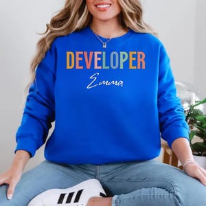 Personalized Developer Sweatshirt: Custom Coder Gift