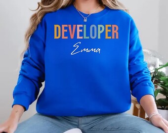 Personalized Developer Sweatshirt: Custom Coder Gift