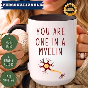 Neurology mug, neurologist, neurosurgery, resident gift, doctor mug, nurse, graduation, white coat ceremony, new grad, celebration, myelin