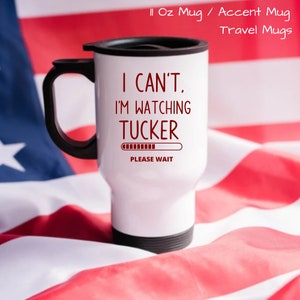 Tucker Carlson, Tucker Carlson Gift, Tucker Carlson mug, Fox News, coffee mug, Tucker Carlson shirt, conservative gift, gift under 20, stainless coffee mug, travel mug, gift under 25, travel coffee mug, Coffee Cup, Mug, Tucker Carlson Cup, Mugs