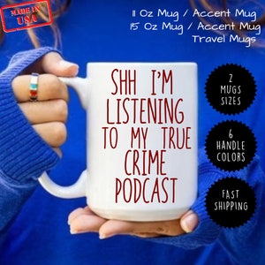 True Crime Podcast Mug: Morbid Coffee Cup, Crime Lover Gift
