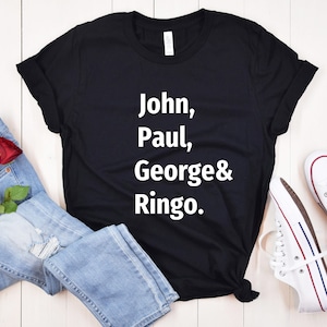 Beatles Shirt - John Lennon, Paul McCartney, George Harrison, and Ringo Starr