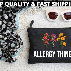 All the Allergy Things | Allergy Meds Bag for Kids and Adults | Medical Supply Bag | Bag for Epipen and Allergy Medication