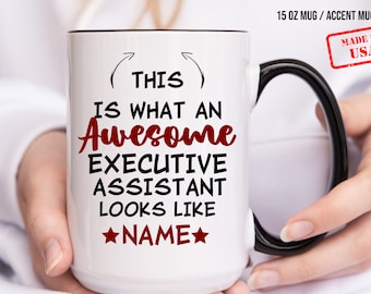 Assistante de direction personnalisée, cadeau personnalisé, tasse assistante, cadeau de remerciement, cadeau de remerciement, assistant