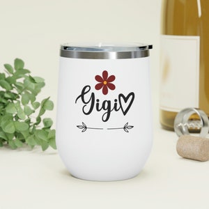 Gigi Geschenk, Gigi Weinbecher, süßes Geschenk für Gigi, Oma Becher, Geschenk von Tochter, Schwiegermutter Becher, gigi Weinbecher
