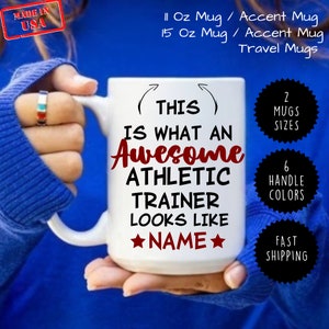 Athletic Trainer Mug, personal trainer, Athletic Training, Fitness Trainer, thank you gift, gift for her