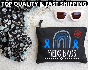 Funny Medication Zipper Pouch: Pill & Medicine Travel Storage