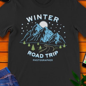 Winter Road Trip - Photographer t-shirt.