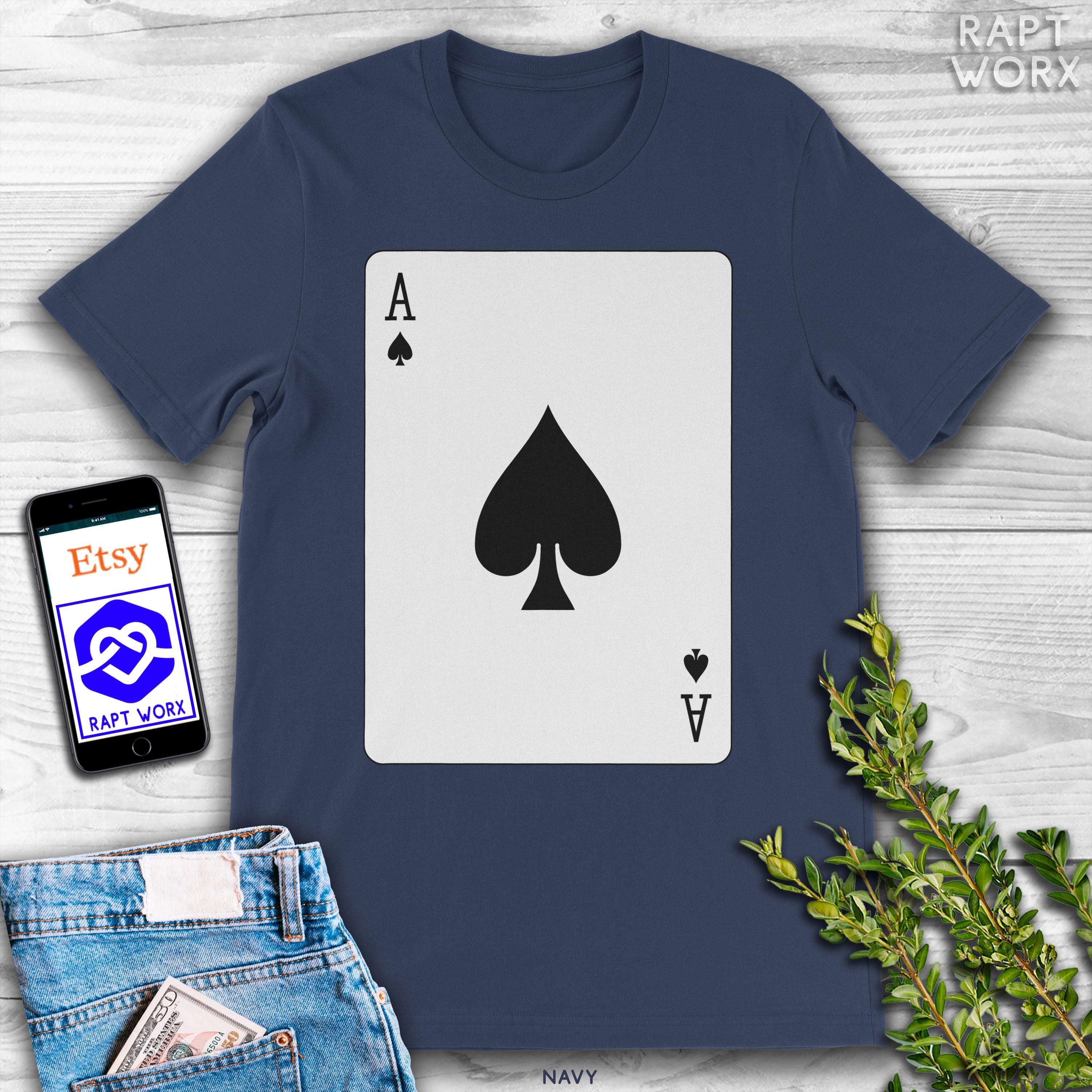 Ace of Spades Playing Card T-shirt. - Etsy