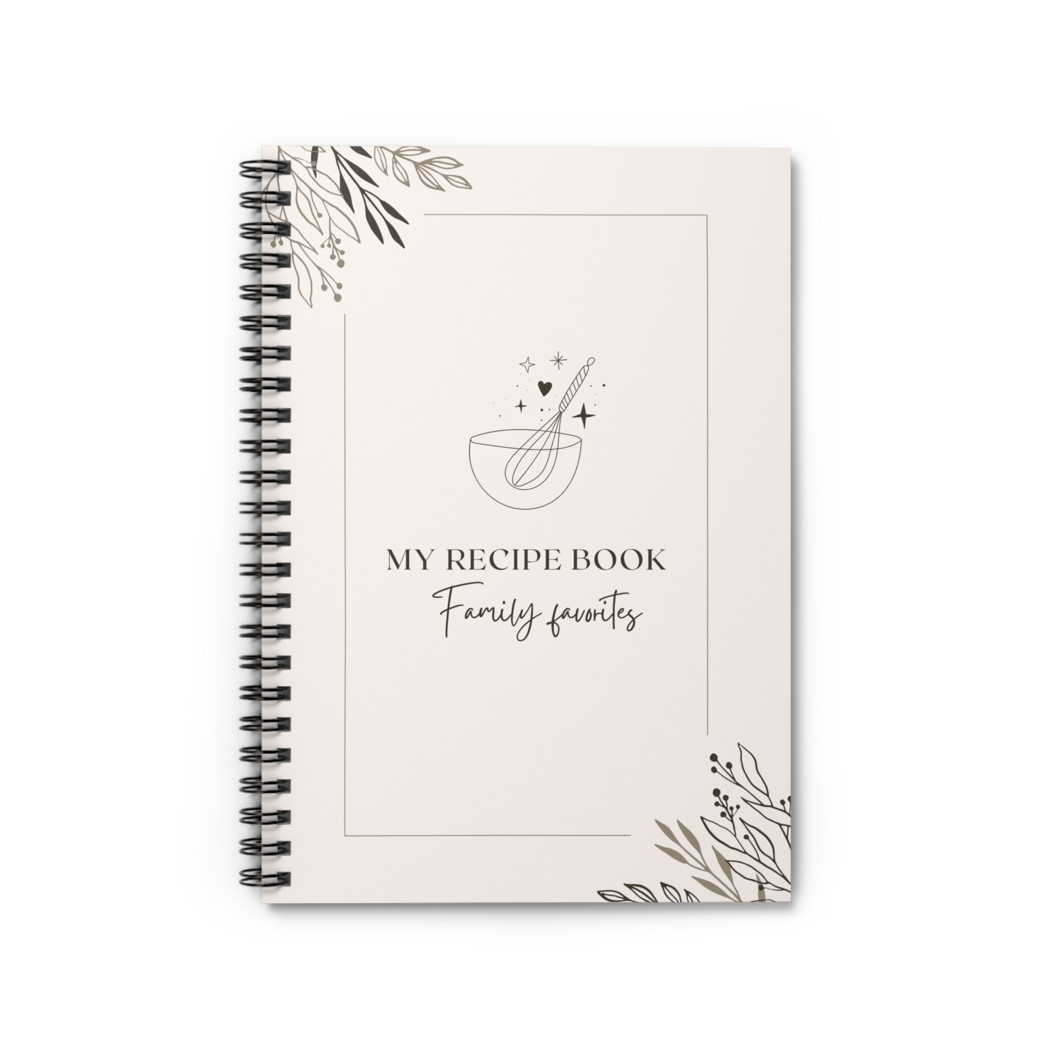 Recipe Book Recipe Journal Blank Recipe Book Family Recipe Book Spiral
