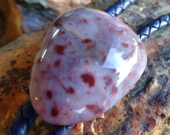 Petrified palmwood bolo necktie/necklace