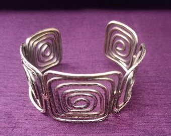 Dainty Wire Cuff Flower Bracelet Wide Brass Bracelet Brass Jewelry for women Tribal Bracelet, Adjustable Bracelet Cuff Bracelet