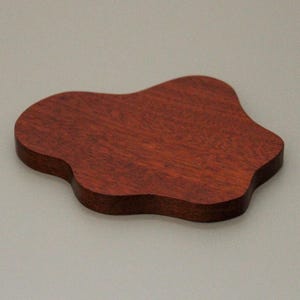 Wiggle Wooden Coaster: Handmade Timber Drink Coaster, Modern Home Decor