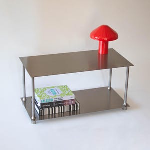Stainless Steel Console Table | Two Shelves