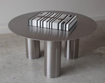 Small Stainless Steel Coffee Table: Modern Minimalist Furniture