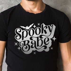 Spooky Vibes Shirt Design SVG, Halloween Quote SVG, Halloween sublimation PNG, Halloween Gift, Funny Fall quote cut file for Cricut