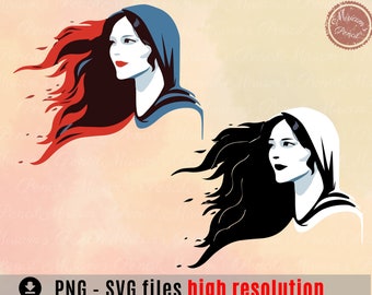 Mahsa Amini Design: Women Life Freedom SVG PNG (Digital Download)