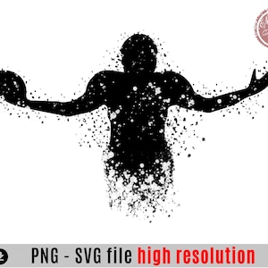 Football Player Siloutte PNG , Football Png, Football Print File, Football , Football team PNG, Football Season Png