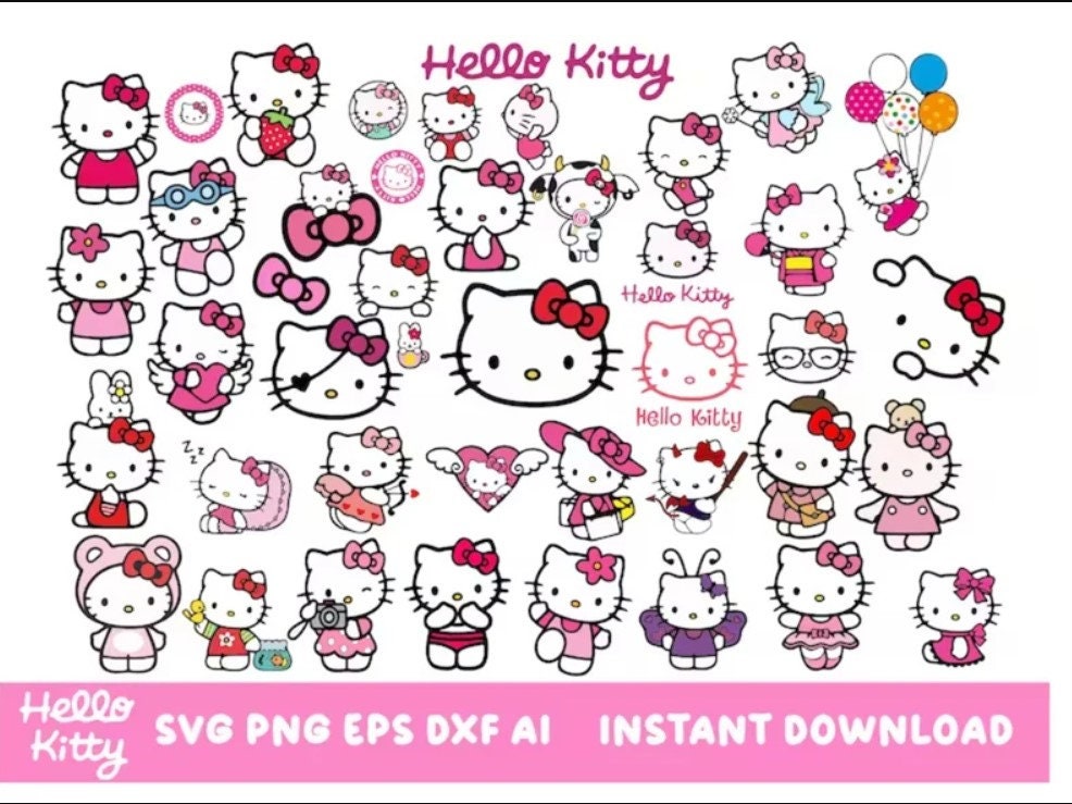 HECK FRIDAYS: Sculpted Ribbon Hello Kitty Bows  Hello kitty tattoos, Hello  kitty printables, Hello kitty coloring