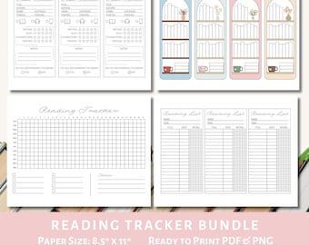 Pack de suivi de lecture | Étagère à signets TBR | Cartes d'invite TBR vierges | Cartes de critique de livre | Livre du mois | 100 livres | Liste de lecture