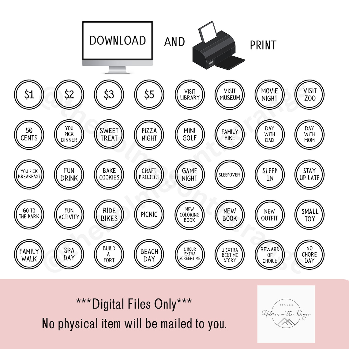 Easter Egg Reward Tokens Printable | Easter Basket Token | Digital ...