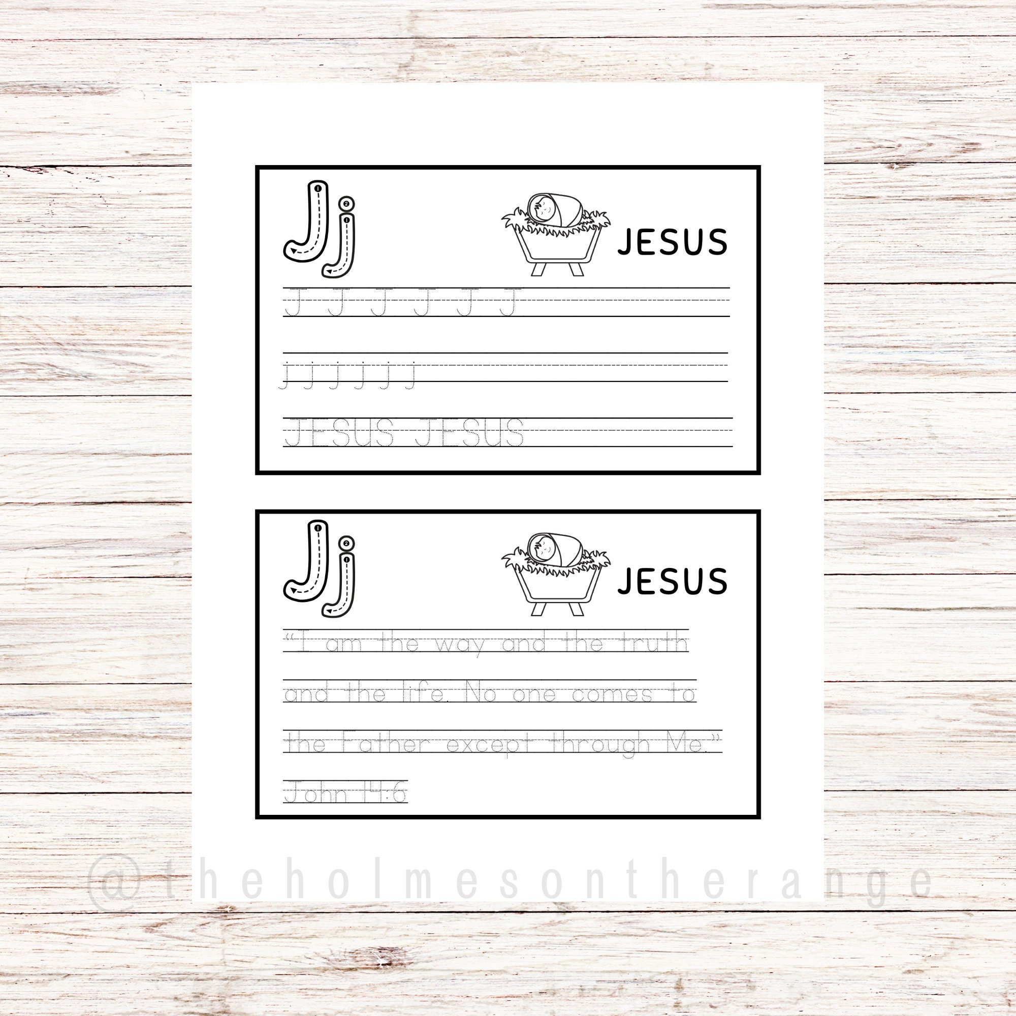 Letter J Jesus Bible Craft Printable for Kids Life of Jesus Bible ...