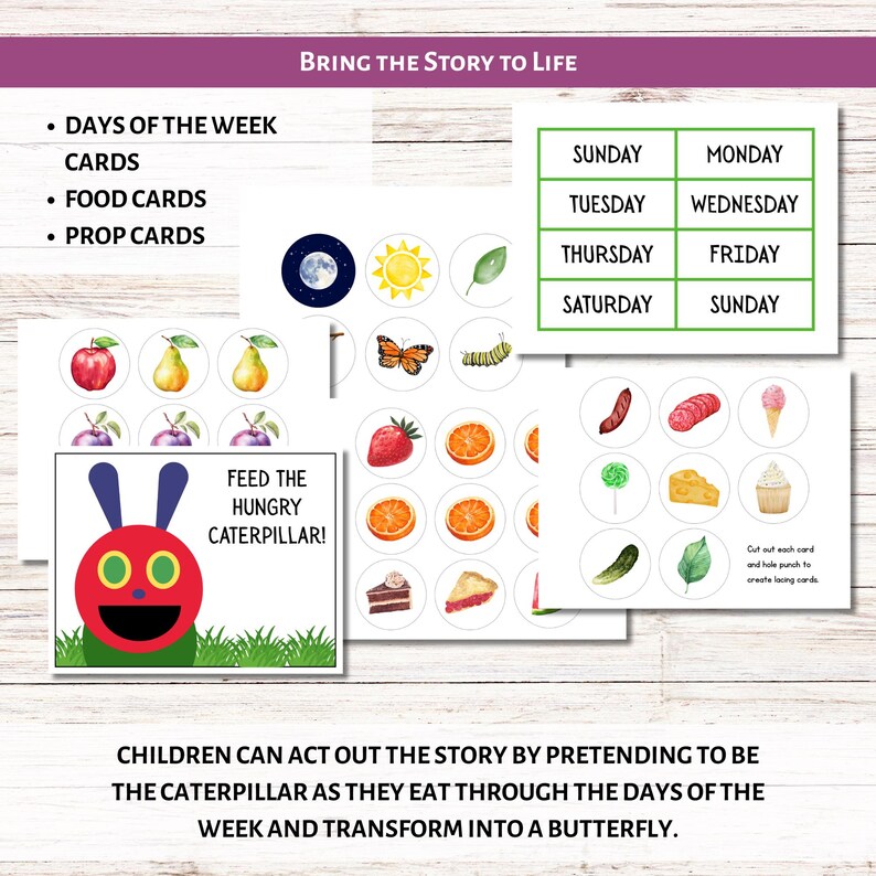 The Very Hungry Caterpillar Activity Bundle | Butterfly Life Cycle ...