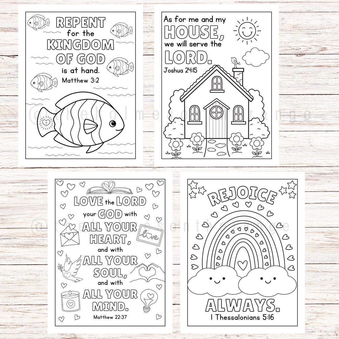 Bible Verse Coloring Pages for Kids | Memory Verse Coloring Pages ...