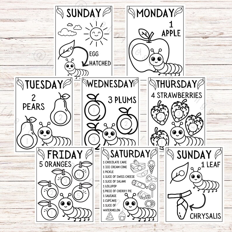 The Very Hungry Caterpillar Activity Bundle | Butterfly Life Cycle ...