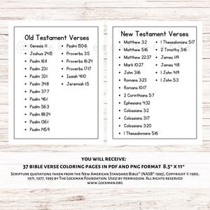 Bible Verse Coloring Pages for Kids | Memory Verse Coloring Pages | Sunday School Activity | 37 Scripture Christian Homeschool Coloring Book image 2