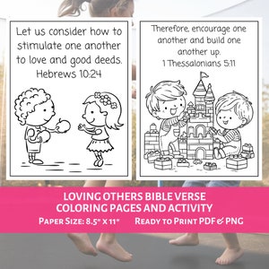 Bible Verse Coloring Pages for Kids Love One Another 1 Corinthians 13 NASB | Scripture Coloring Pages | Christian Homeschool Activity