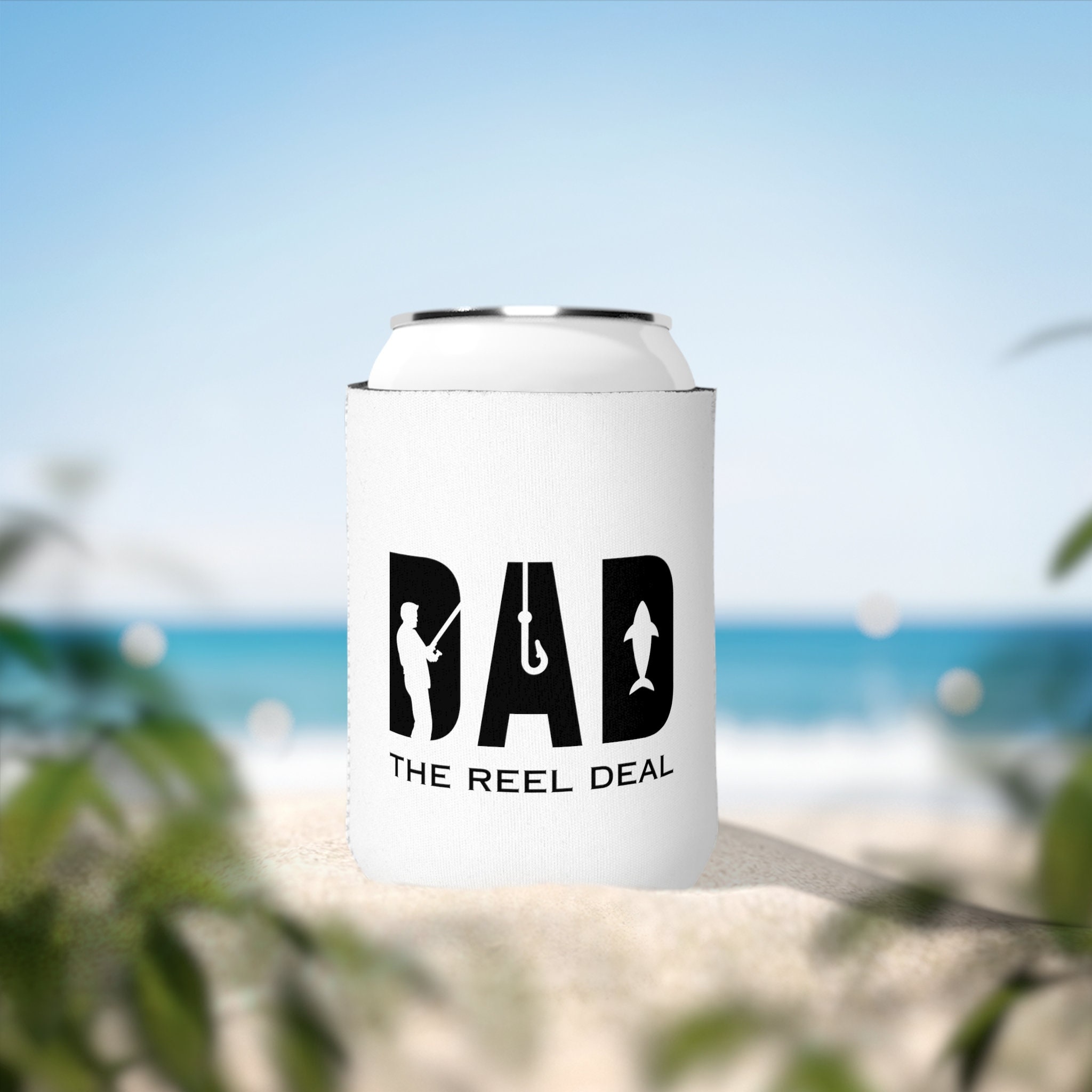 Fishing Dad Can Cooler Sleeve Gift The Reel Deal
