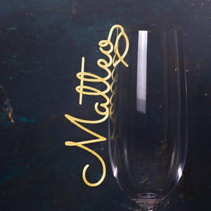 Namensschild für Konfirmation und Kommunion zum Einhängen ins Glas - Tischkarte Kommunion - Tischkarte Konfirmation - Ichthys - Taufe