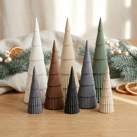 Moderne Tannenbaum-deko in Verschiedenen Größen - Weihnachtsdeko Für Die Besinnliche Weihnachtszeit