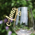 Namensschild zum Einhängen ins Glas - viele Farben - Tischkarten für Hochzeit, Geburtstag oder Firmenfeier product logo
