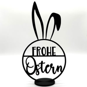 Türkranz Hasenohr mit Frohe Ostern Schriftzug Osterdeko Osterkranz Osterei viele Farben Bild 6