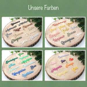 Cake Topper für Taufe, Kommunion oder Konfirmation personalisiert mit Namen viele Farben Dekoration Taufe Ichthys image 10