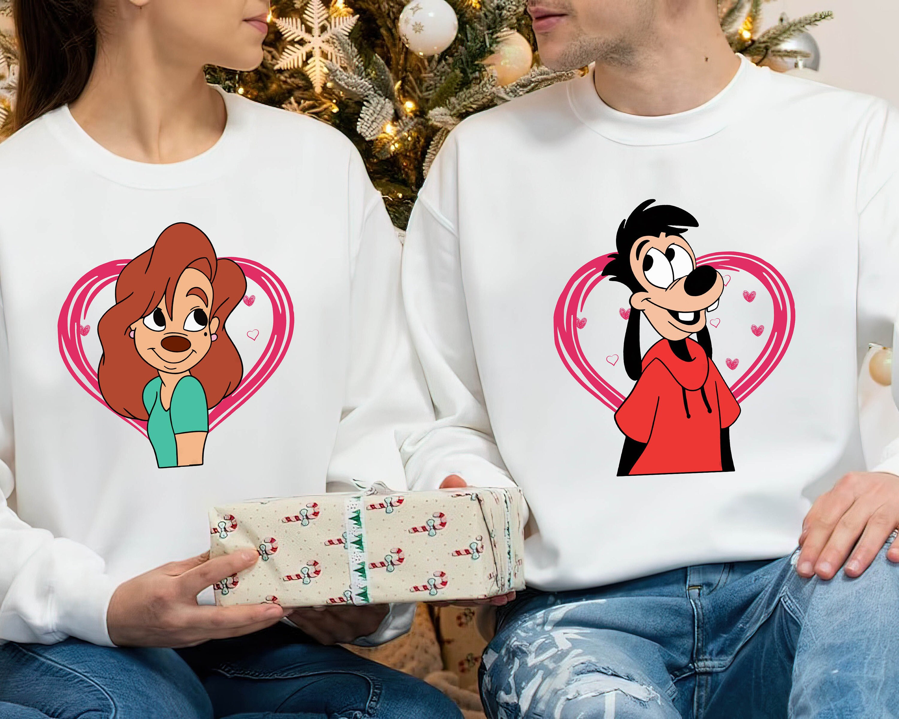 Goofy Valentine Sweater Disney Couple Matching Shirt Vintage A Goofy Movie Max and Roxanne Sweatshirt sold by April Girl SKU 174689 Printerval