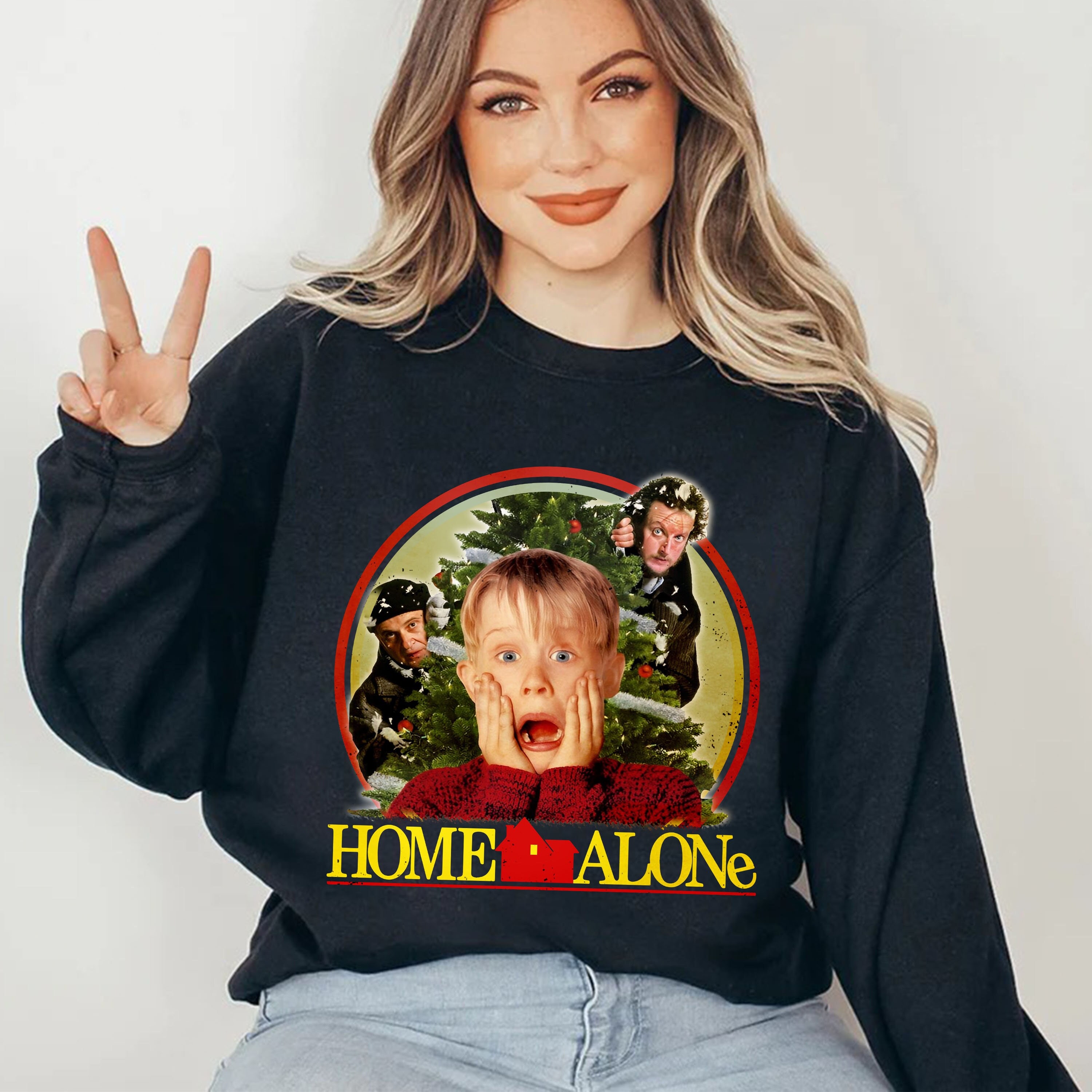 Christmas Sweatshirt Retro Home Alone Sweatshirt Kevin McCallister