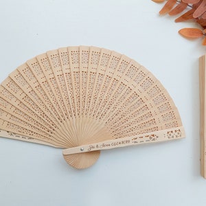 60 PCS Bulk Wedding Fans Wedding Favors For Guests in Bulk Custom Hand Fan Bridal Shower Favors Summer Wedding Rustic Favors Wedding Favors